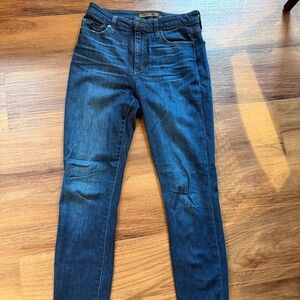 Joes jeans high rise skinny dark wash jean